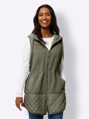 Heine Fleece-Weste in khaki