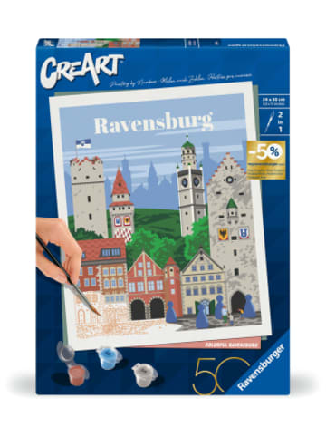 Ravensburger Verlag GmbH Spiel - CreArt Citys - Farbenfrohes Ravensburg