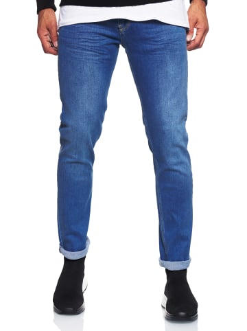 Rusty Neal Jeans Hose "MELVIN" Slim Fit Cotton-Stretch in Royal Blue - 4
