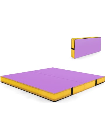 COSTWAY Turnmatte klappbar in Lila