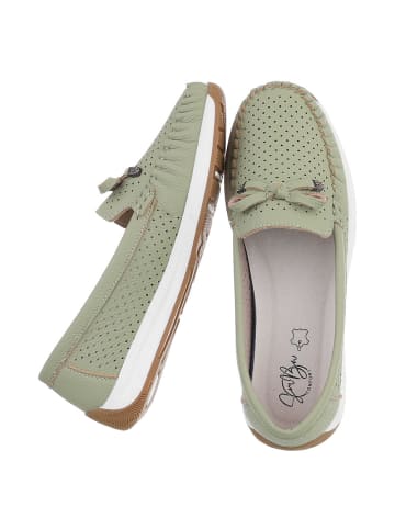 Ital-Design Halbschuh in Hellgrün