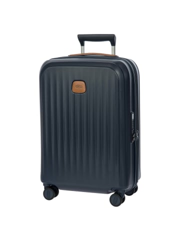 BRIC`s Taormina - 4-Rollen-Kabinentrolley S 55 cm erw. USB (blau) in blau
