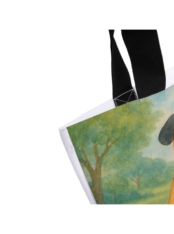 Mr. & Mrs. Panda Strandtasche Mops Design ohne Spruch in Weiß