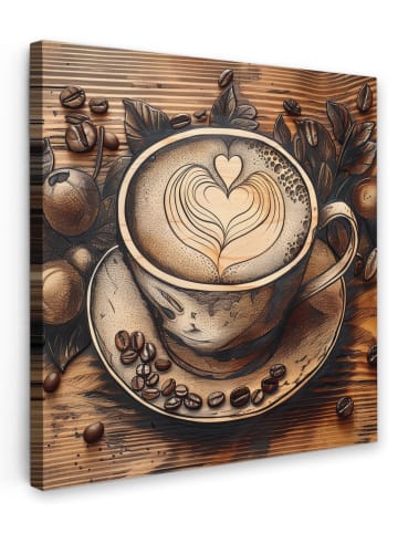 OnlyWow Leinwand Bilder Kaffee