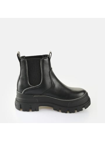 Buffalo Chelsea Zip Mid Boots in Schwarz