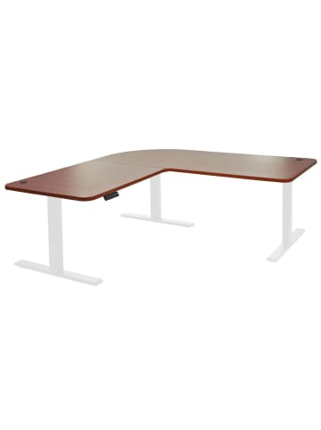 MCW Eck-Schreibtisch D40, Natur, weiß