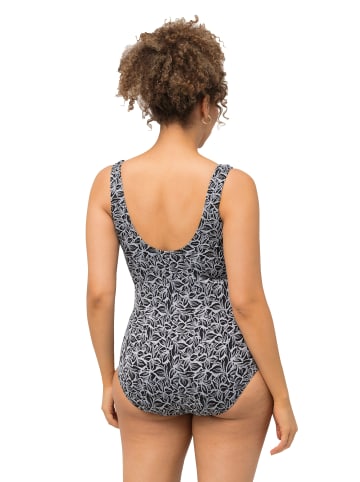 Ulla Popken Badeanzug in schwarz