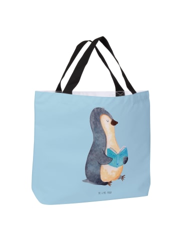 Mr. & Mrs. Panda Schultasche Pinguin Buch ohne Spruch in Eisblau