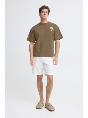 CASUAL FRIDAY Rundhalsshirt CFRude in Dunkelbraun