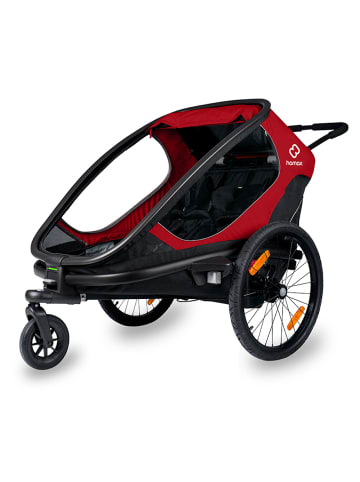 Hamax Hamax Outback Fahrradanhänger für 2 Kinder - Farbe: Rot / Schwarz
