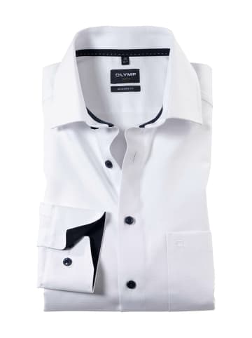OLYMP  Langarm FreizeitHemd für Herren in weiss