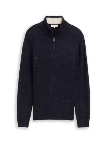 Tom Tailor Pullover STRUCTURED MIX KNIT TROYER in Blau