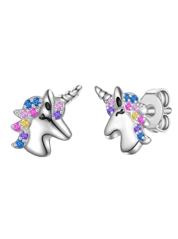 Rafaela Donata Ohrringe Einhorn aus Sterling Silber mit Zirkonia in silber