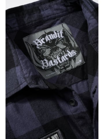 Brandit Flanell-Hemden in black/grey