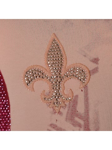 Roberto Geissini Half Skull T-Shirt Rosa