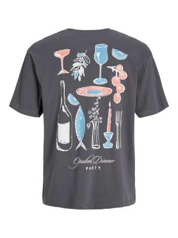 JACK & JONES PLUS T-shirt in Dark Shadow