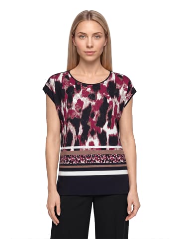 Betty Barclay Blusenshirt mit Aufdruck in Black/Dark Red