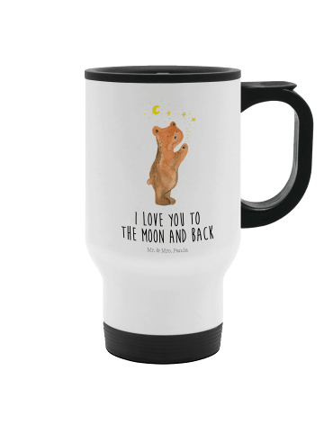 Mr. & Mrs. Panda thermos tasse Verliebter Bär mit Spruch in Weiß