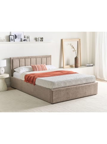 Beliani Doppelbett MONTLAUR in Beige - (W) 149 x (H) 89 x (L) 216 cm