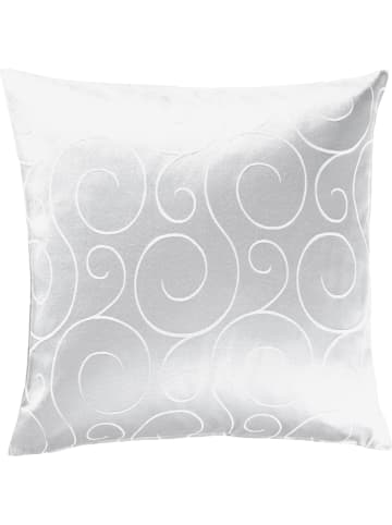 Erwin Müller Jacquard, Baumwollmischung Kissenhülle Oberhausen in weiß