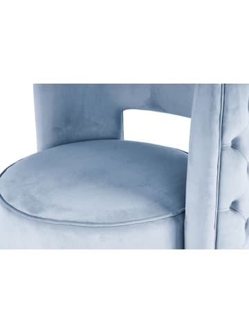 Kayoom Sessel Drehsessel Beverly in hellblau - silber