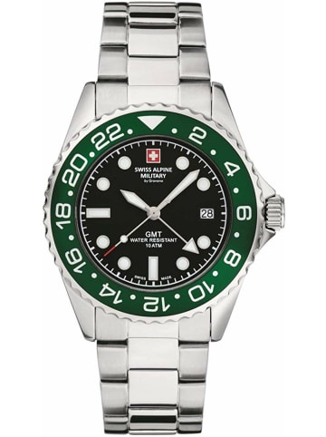 Swiss Alpine Military by Grovana Analoguhr für Herren in silber