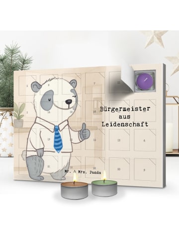 Mr. & Mrs. Panda adventskalender mit kerzen Bürgermeister Leiden... in Weiß