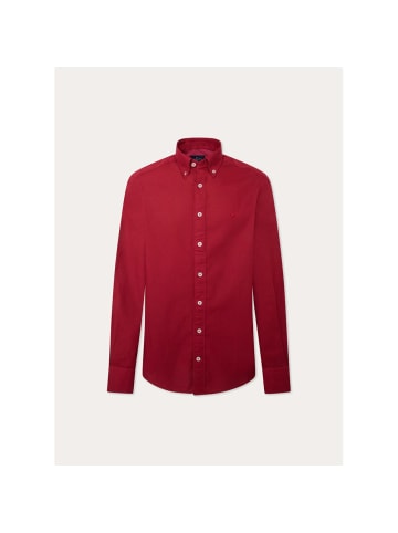 Hackett London Hemd in Bordeaux