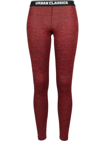 Urban Classics Leggings in red/black/black