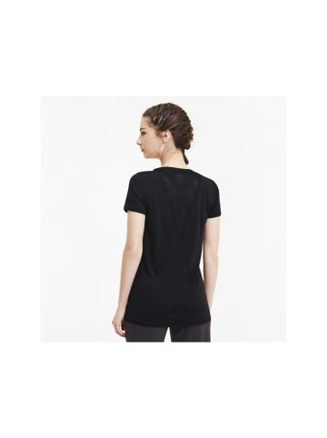 Puma Rundhals T-Shirt für Damen in schwarz