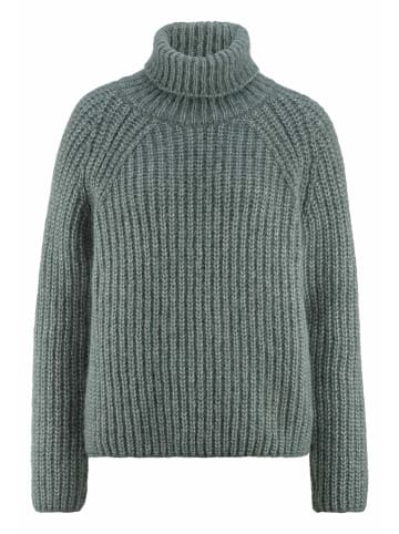 Hessnatur Strick Rollkragenpullover in fichtengrün