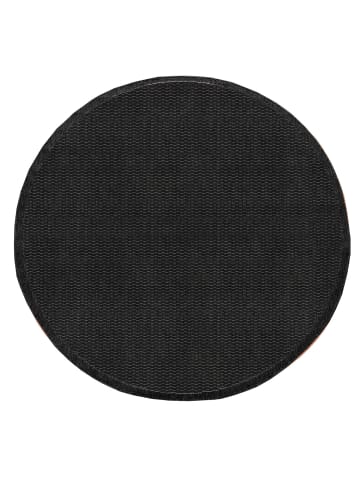 KADIMA DESIGN Outdoor Teppich Natur Balkon, Terrasse in Schwarz