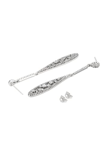 faina Women Dangle Earrings in Silver White