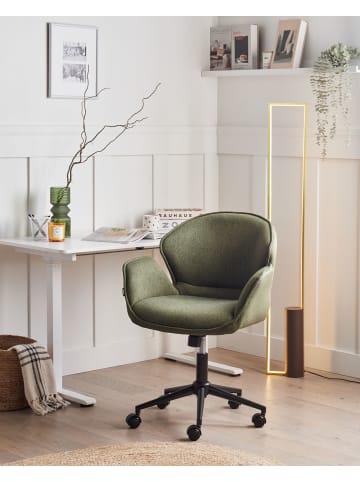 Beliani Bürostuhl BELMAR in Grün/Schwarz - (W) 63 x (H) 83 x (L) 70 cm