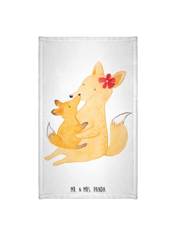 Mr. & Mrs. Panda handtuch gäste wc Fuchs Mama ohne Spruch in Weiß