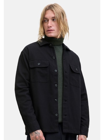 Jack & Jones Hemdjacke / Overshirt Charge in Schwarz / grün