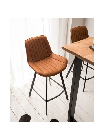 home24 Barstuhl Taali (2er-Set) in Braun