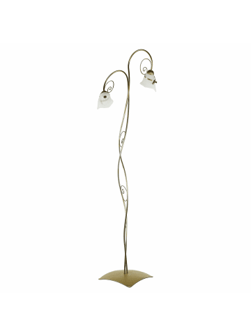 Licht-Erlebnisse Stehlampe (B)44 x (L)44 x (H)169 cm in Gold WeißGold Weiß