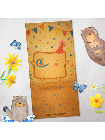 Mr. & Mrs. Panda Strandlaken Toast Party Design ohne Spruch in Grau Pastell