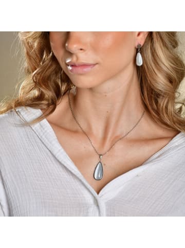 Adeliás Damen Halskette mit Anhänger – aus Edelstahl in silber