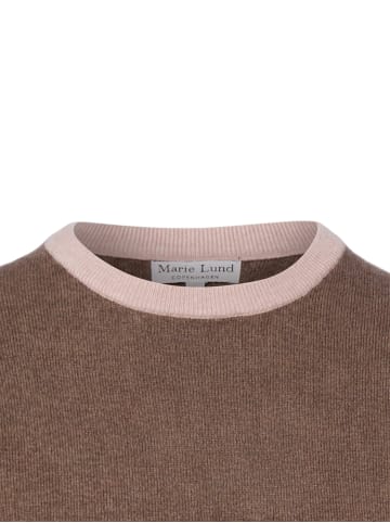 Marie Lund Strickshirt in mocca - 0002