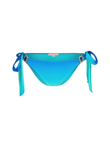 Moda Minx Bikini Hose Club Tropicana seitlich gebunden in Blau