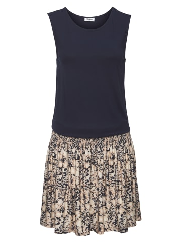 Buffalo Jerseykleid in rosé-marine bedruckt