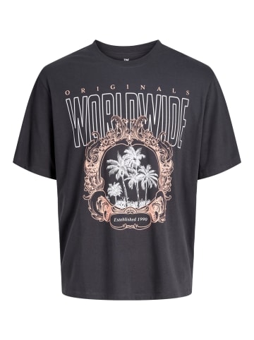 JACK & JONES Junior T-Shirt Kurzarm Jorcollage Bio Baumwolle in phantom