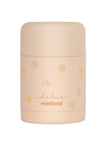 Miniland Edelstahl-Isolierbox Silky Food Thermos 600 ml - Vanilla in beige