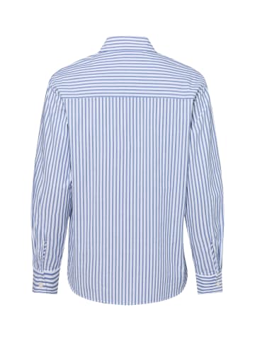 SAMSOE & SAMSOE Bluse Samadisoni in blau weiß