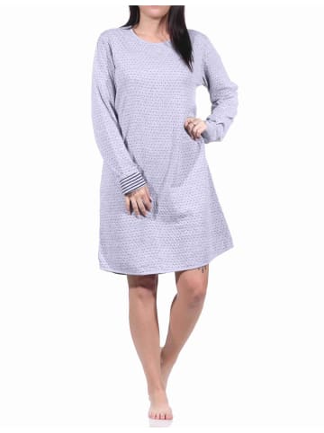 NORMANN Wend Nachthemd langarm - 70874 in grau