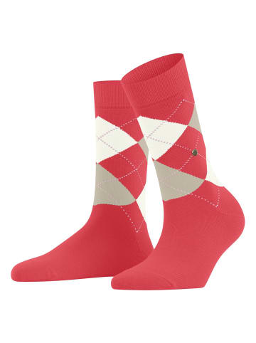 Burlington Socken 1er Pack in Rot/Weiß