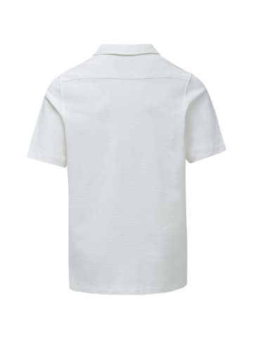 Salsa Jeans Kurzarmhemd Textured Waffle in Light Pearl V2