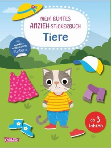 Carlsen Buch - Mein buntes Anzieh-Stickerbuch: Tiere